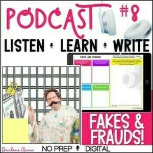Podcast Listening Skills, Mystery Picture, Writing Activities