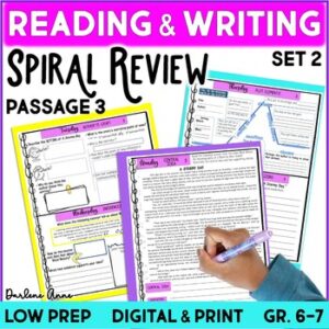 Reading Comprehension & Writing Spiral Review Bellringers Week 3 Set 2