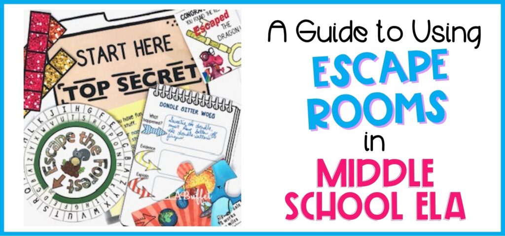 Why Escape Rooms Belong in Your Middle School ELA Class 1 Middle school ELA escape rooms pair skills practice with fun.