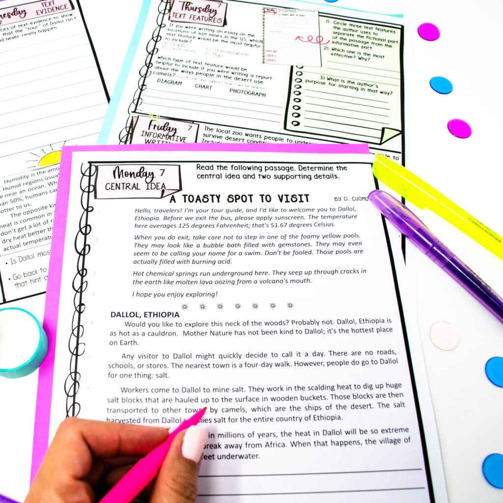 New to Middle School ELA? 10 Helpful Back-to-School Tips for ELA Teachers 2 spiral review skill of the day is perfect to use as bell ringers in middle school ELA