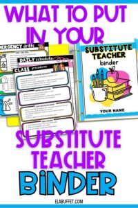 The Ultimate Substitute Teacher Binder: 8 Ways to Keep Your Middle School Classroom Running Smoothly 4 Every middle school teacher needs a substitute teacher binder.